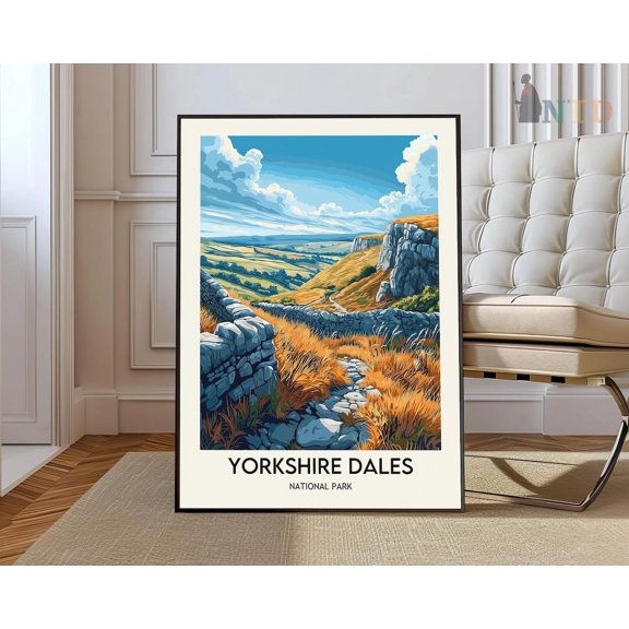 Yorkshire Dales National Park Print, Yorkshire Wall Art, Yorkshire Poster, Yorkshire Photo, Yorkshire Poster Print, Yorkshire England Poster Wall Art, Modern Wall Decor, 16x24 UNFRAMED