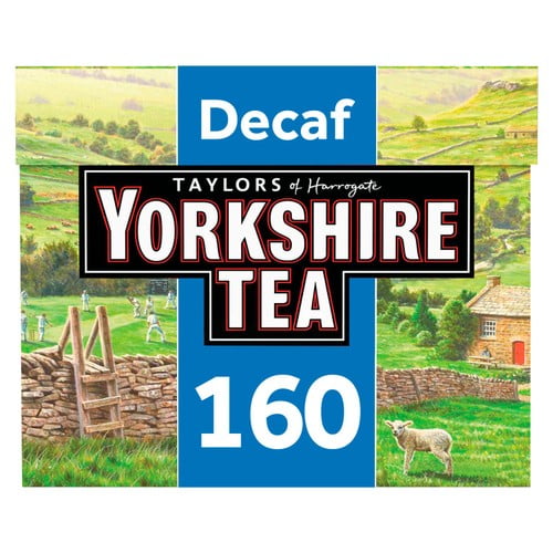 Yorkshire Decaf Teabags 160's, British Import (Pack of 2)