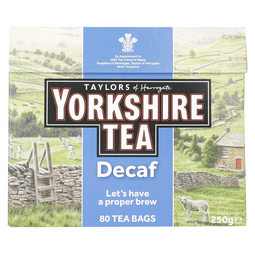 Yorkshire Decaffeinated Tea, 80 Teabags - Walmart.com