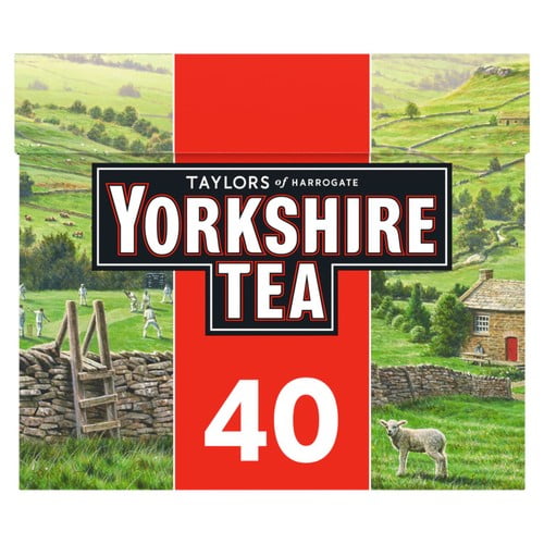 Yorkshire Tea 40's, British Import (Pack of 2)