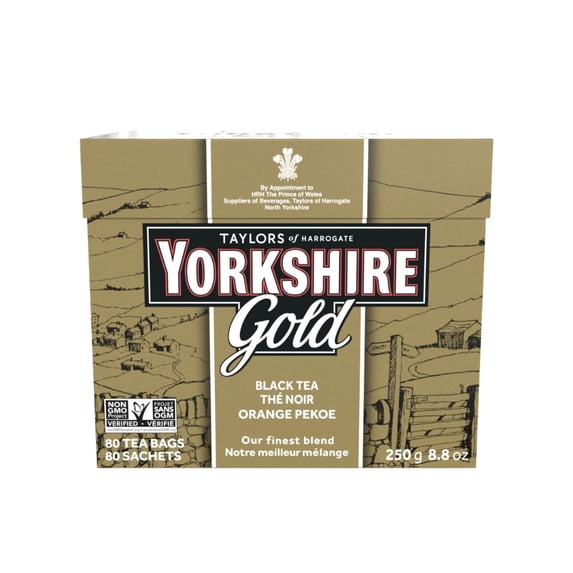 Yorkshire Tea, Gold, Pillow Tea Bags, Premium Blend, Rich, Smooth, 80 Count