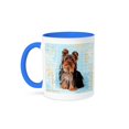 thumbnail image 1 of 3dRose, Yorkshire Terrier, 11oz Two-Tone Blue Mug, 1 of 7