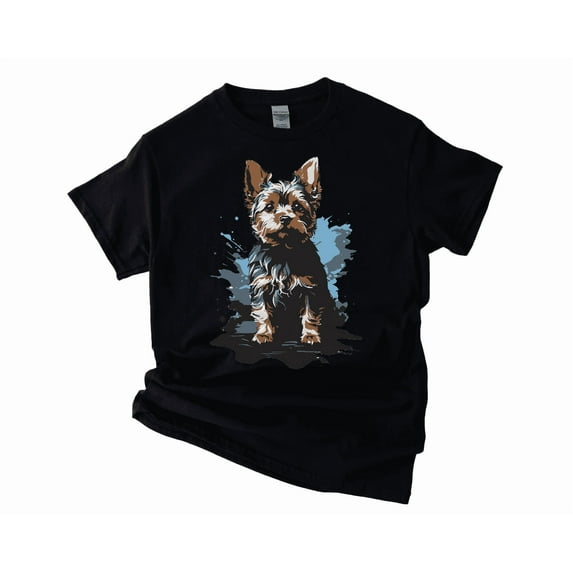 Yorkshire Terrier Colorful Splash Art Yorkie Dog Owner Pet Lover Unisex T-Shirt