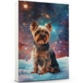 thumbnail image 1 of Yorkshire Terrier Dog Lying in The Snow Canvas Print Wall Art Famous Painting for Kids Nursery Bedroom Living Room Office Home, 1 of 6