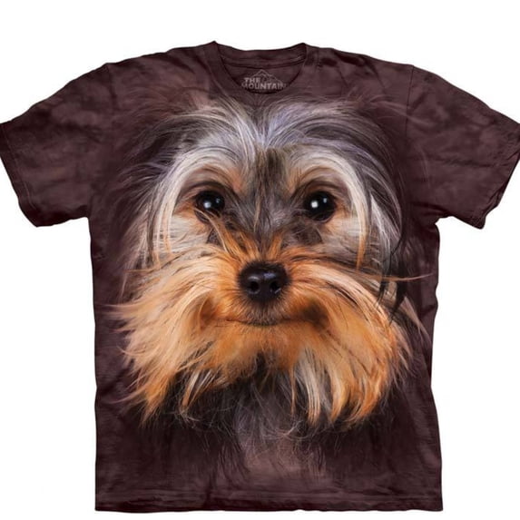 Yorkshire Terrier Face T-Shirt-Mens 2XL
