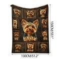 thumbnail image 1 of Yorkshire Terrier Flannel Blanket, 1 of 6