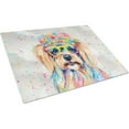 thumbnail image 1 of Yorkshire Terrier Hippie Dawg Glass Cutting Board Large 12 in x 15 in, 1 of 5