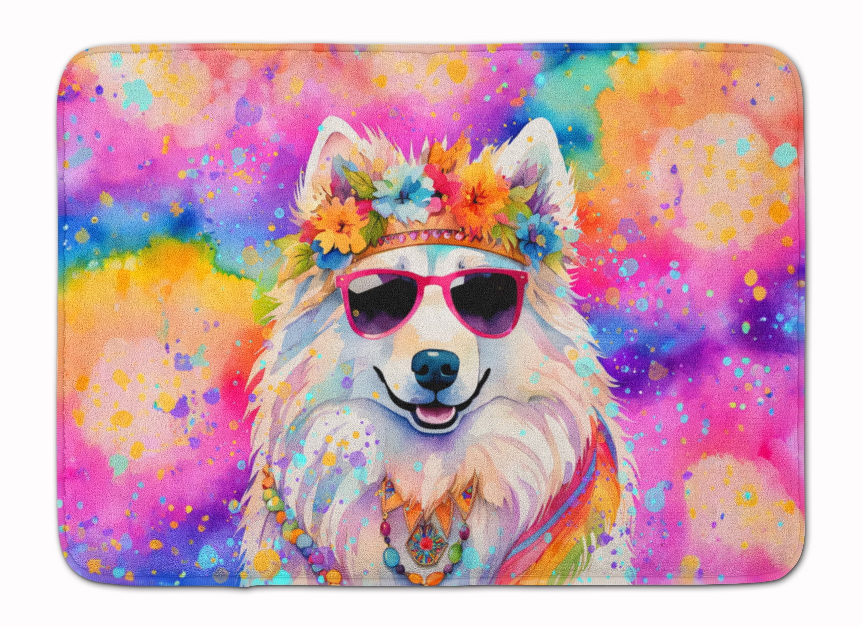 Yorkshire Terrier Hippie Dawg Memory Foam Kitchen Mat