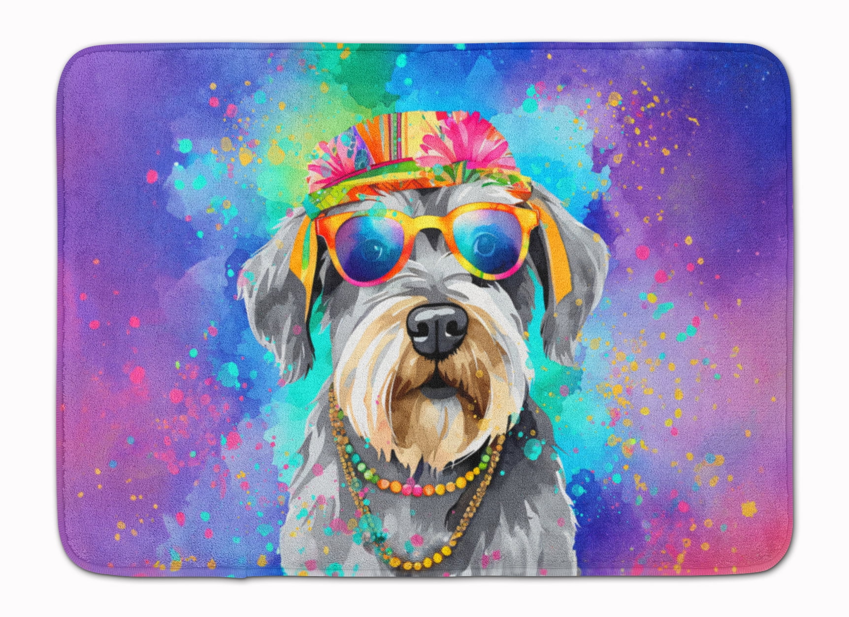 Yorkshire Terrier Hippie Dawg Memory Foam Kitchen Mat
