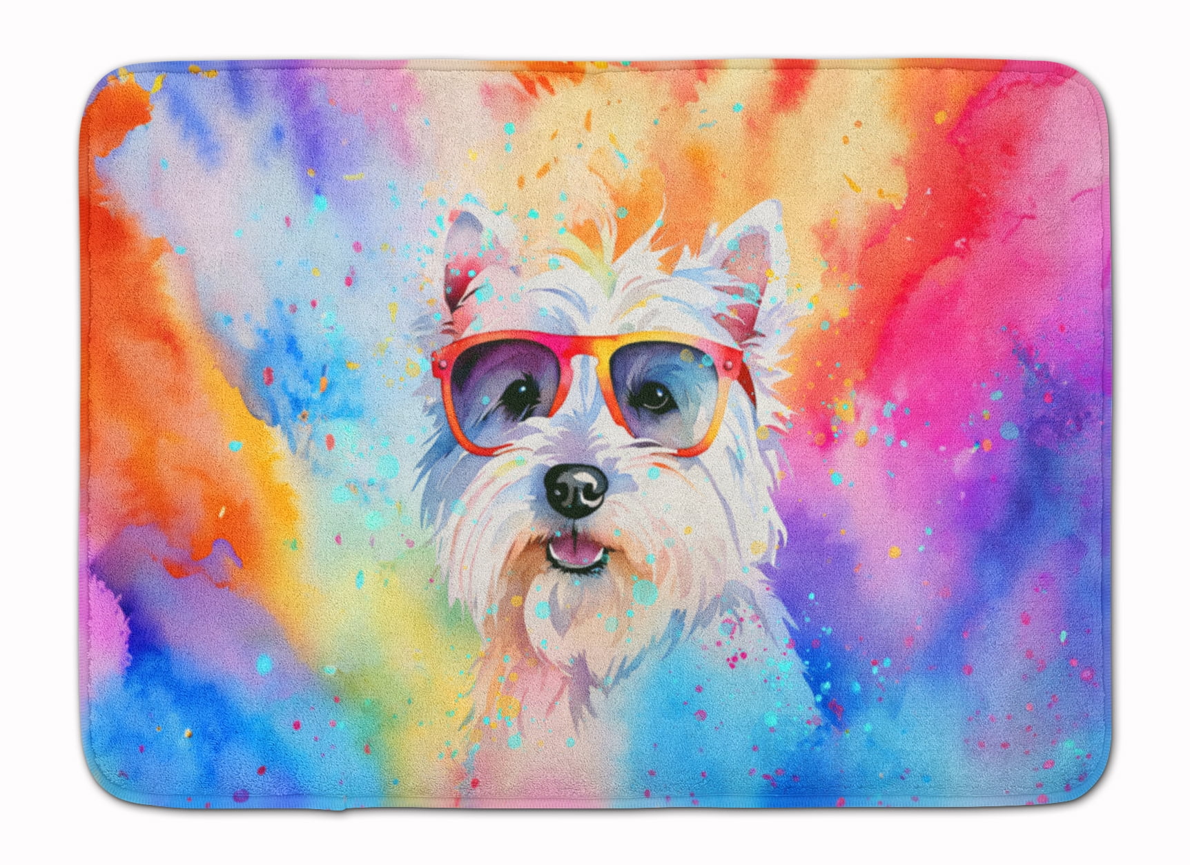 Yorkshire Terrier Hippie Dawg Memory Foam Kitchen Mat