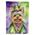 thumbnail image 1 of Yorkshire Terrier King of Mardi Gras House Flag, 1 of 7