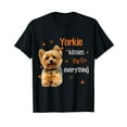 thumbnail image 1 of Yorkshire Terrier Kisses Fix Everything T-Shirt, 1 of 5