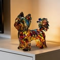 thumbnail image 1 of Yorkshire Terrier Lamp, Stained Pet Dogs Themed Led Table Lamps, Retro Colorful Resin Table Lamp, Dog Series Art Night Light, LED Night Light for Home Tabletop Decor, Unique Gifts for Dog Lovers, 1 of 6