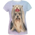 thumbnail image 1 of Yorkshire Terrier Live Forever All Over Womens T Shirt Multi 2XL, 1 of 2