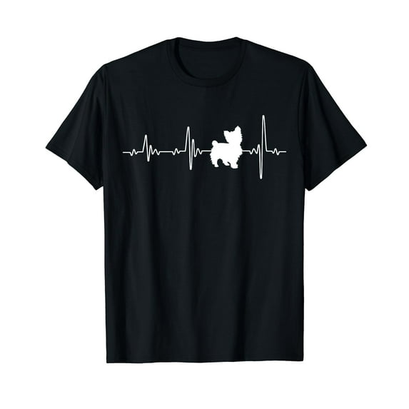 Yorkshire Terrier Love Heartbeats Yorkie Lover Gifts T-Shirt