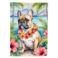 thumbnail image 1 of French Bulldog Luau House Flag, 1 of 5