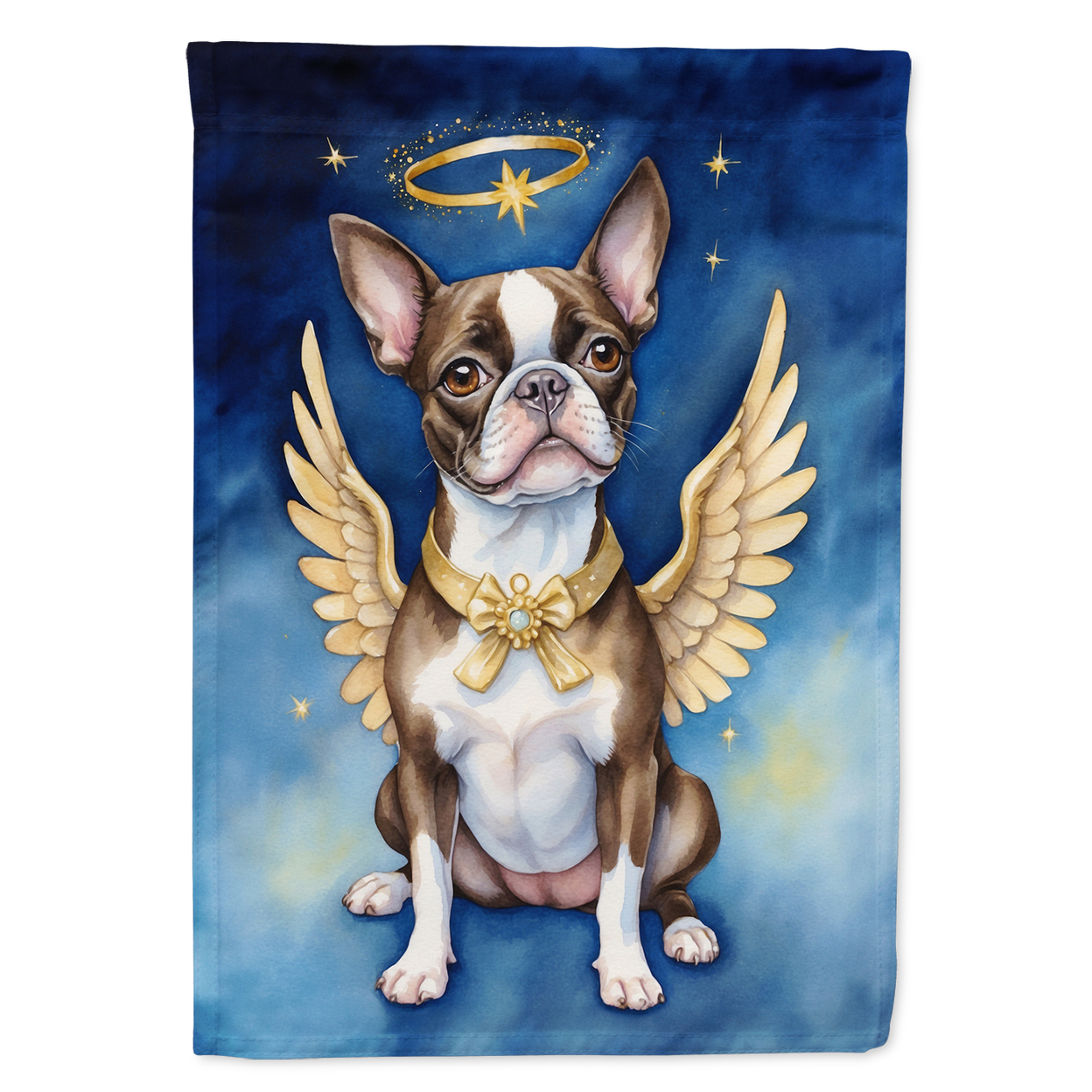 Boston Terrier My Angel House Flag
