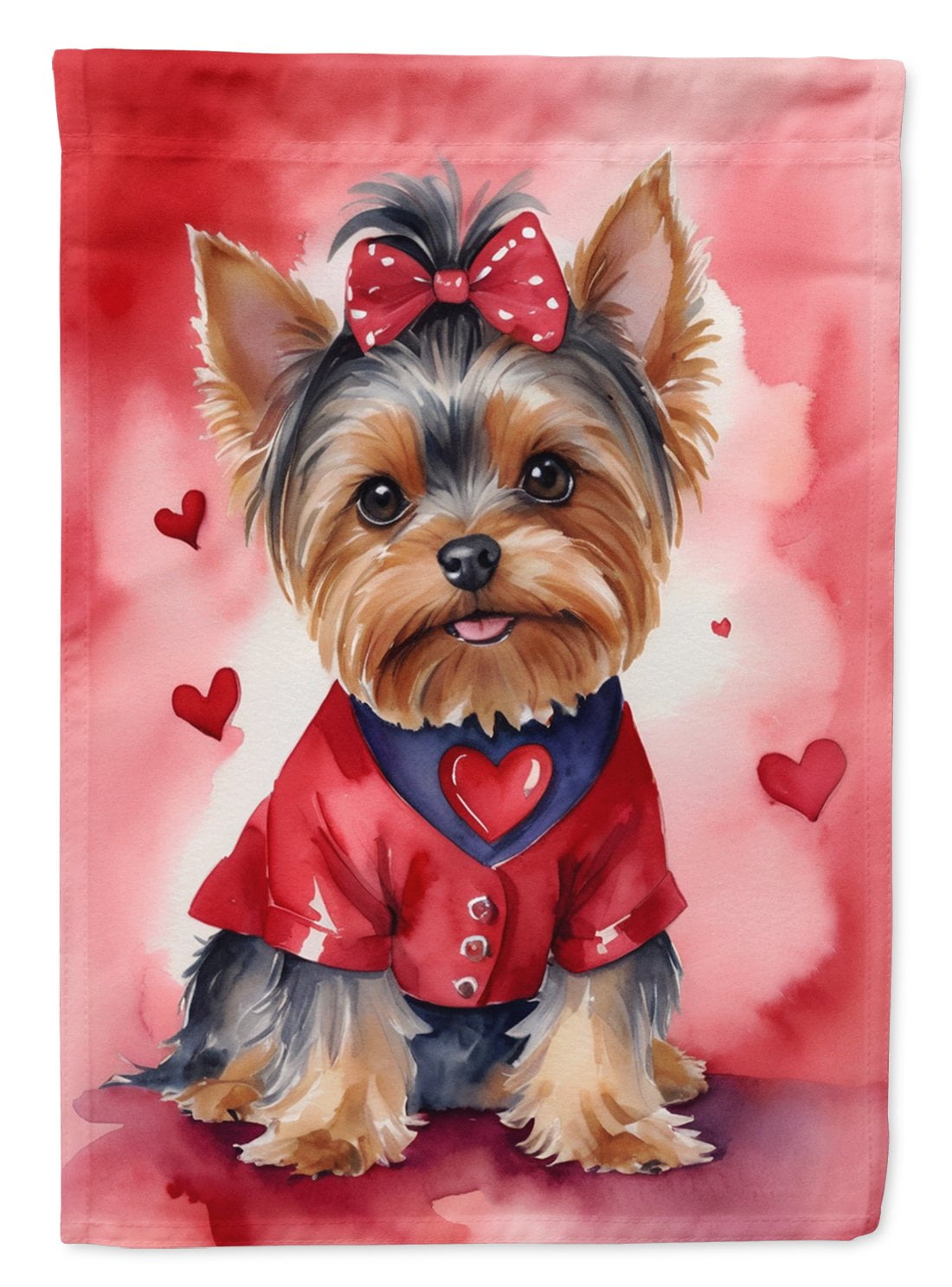Yorkshire Terrier My Valentine Garden Flag 11.25 in x 15.5 in
