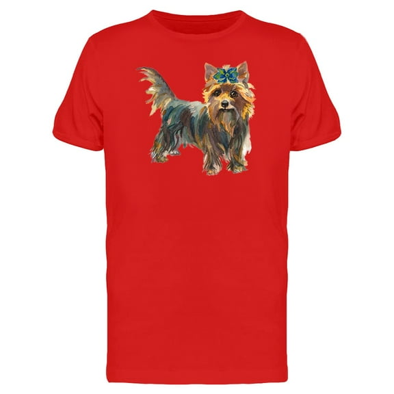 Yorkshire Terrier Painting T-Shirt Men -Image by Shutterstock, Male 3X-Large