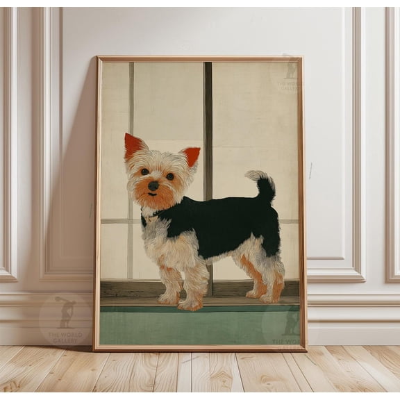 Yorkshire Terrier Pet Portrait Poster Unframed Paper Print