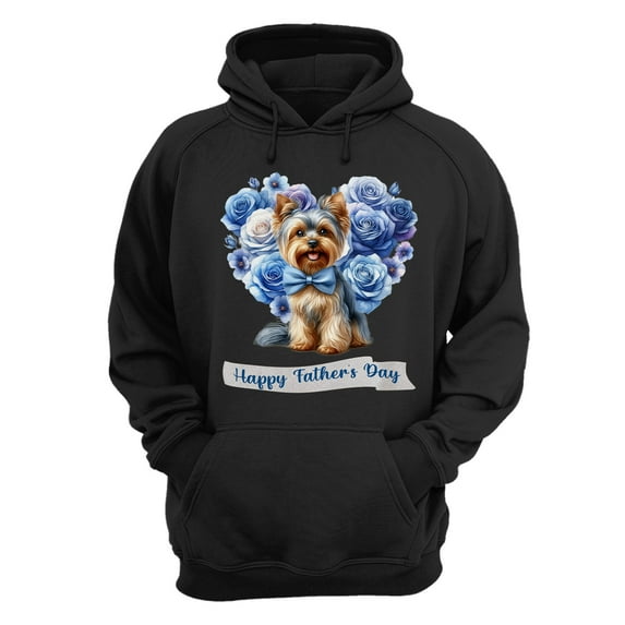 Yorkshire Terrier Proud Dad Happy Father's Day Hoodie Unisex Merch Hoodies Yorkie Dog Lover Gifts - 02008