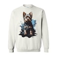 thumbnail image 1 of Yorkshire Terrier Splash Art Yorkie Dog Lover Pet Gift Sweatshirt, 1 of 3