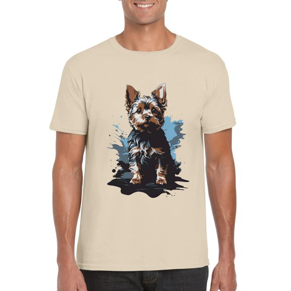 Yorkshire Terrier Splash Art Yorkie Dog Lover Pet Gift Unisex T-Shirt