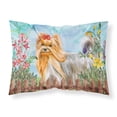 thumbnail image 1 of Yorkshire Terrier Spring Fabric Standard Pillowcase, 1 of 2