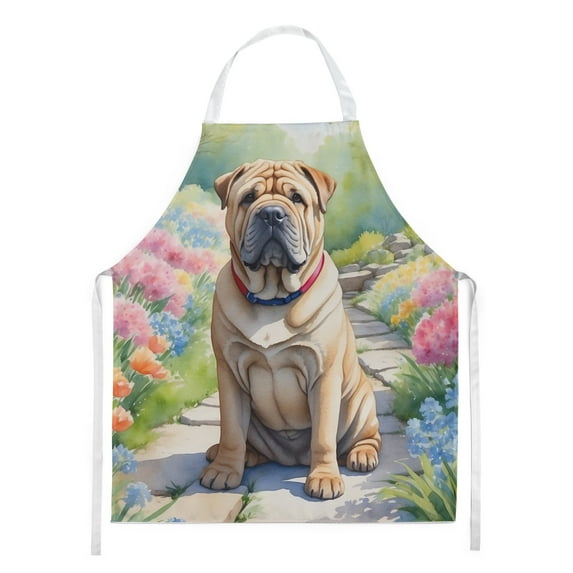 Yorkshire Terrier Spring Path Apron