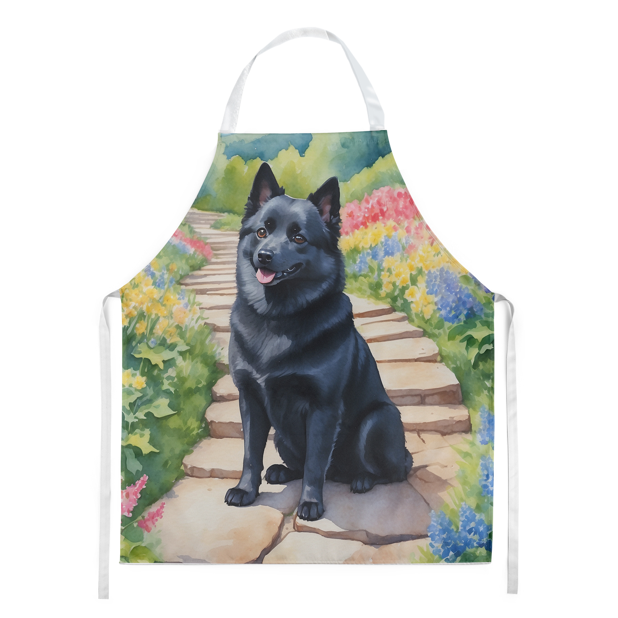 Yorkshire Terrier Spring Path Apron