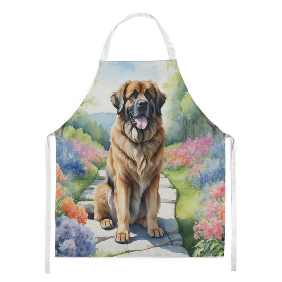 Leonberger Spring Path Apron 27 in x 30 in