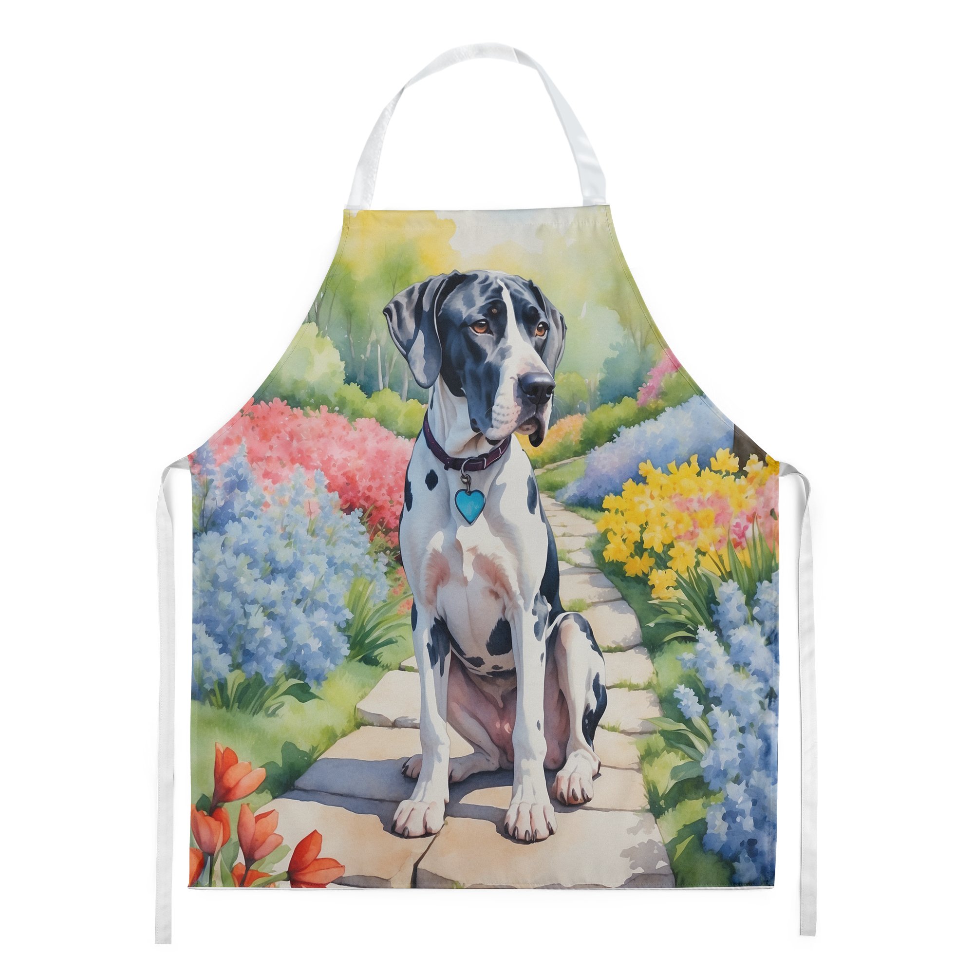 Yorkshire Terrier Spring Path Apron