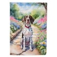 thumbnail image 1 of Caroline's Treasures DAC6689CHF Pointer Spring Path House Flag Large Porch Sleeve Pole Decorative Outside Yard Banner Artwork Wall Hanging, Polyester, House Size, Multicolor, 1 of 5