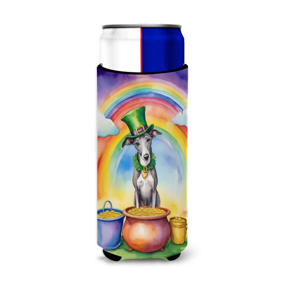 Yorkshire Terrier St Patricks Day Hugger for Ultra Slim Cans