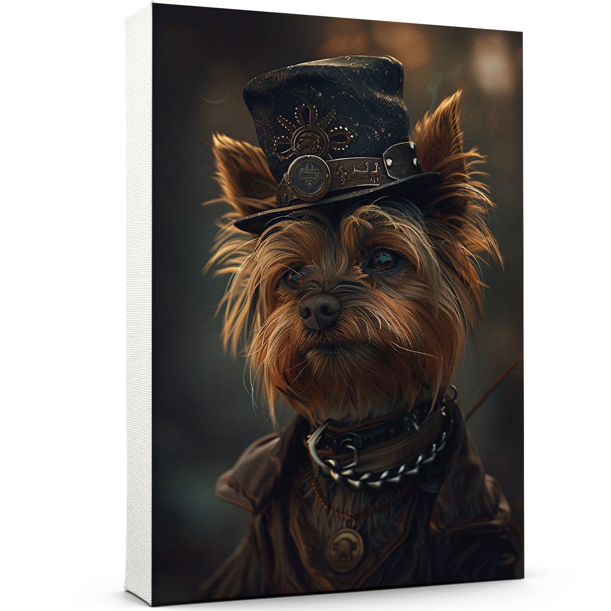 Yorkshire Terrier Wall Art Dog Canvas Paintting Wall Art Vintage
