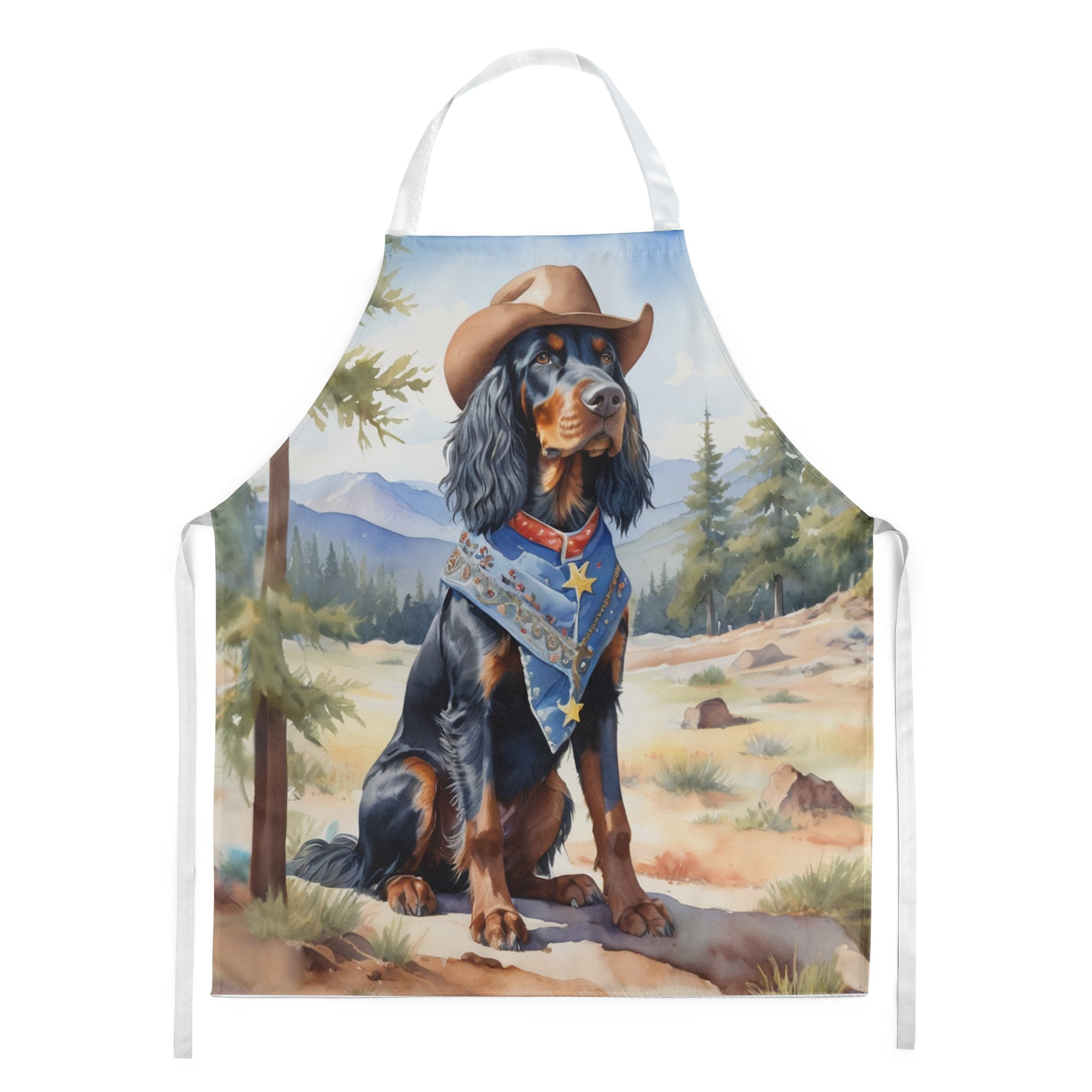 Yorkshire Terrier Yorkie Cowboy Welcome Apron