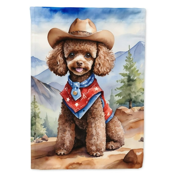 Yorkshire Terrier Yorkie Cowboy Welcome House Flag
