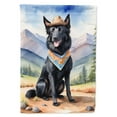 thumbnail image 1 of Belgian Sheepdog Cowboy Welcome House Flag, 1 of 5