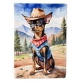 thumbnail image 1 of Yorkshire Terrier Yorkie Cowboy Welcome House Flag, 1 of 5