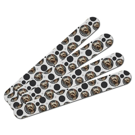 Yorkshire Terrier Yorkie Dog Pet Double-Sided Nail File Emery Board Set 4 Pack