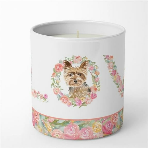 Yorkshire Terrier Yorkie Love 10 oz Decorative Soy Candle