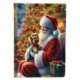 thumbnail image 1 of Yorkshire Terrier Yorkie and Santa Claus House Flag 28 in x 40 in, 1 of 7