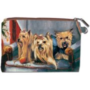 Yorkshire Terrier Zipper Pouch, Yorkshire Terriers by Best Friends by Ruth Maystead