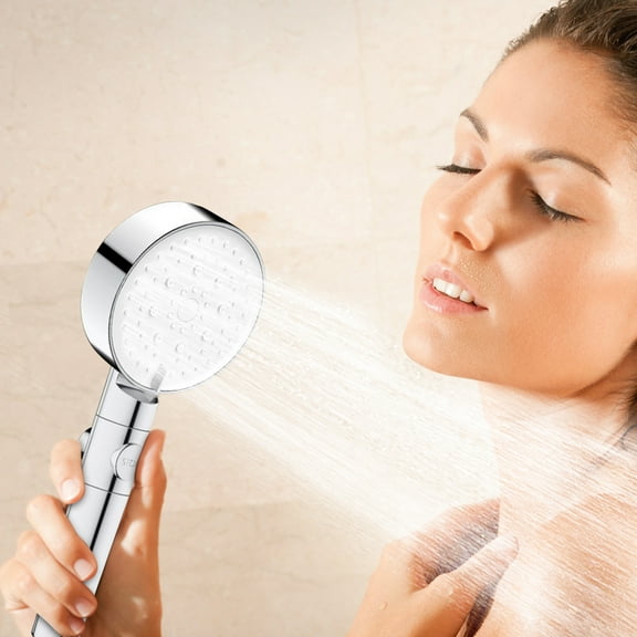 Eolstice Chrome Shower Head, 10 inch Multi Spray Settings Adjustable High Pressure Showerhead, Experience MAXX-imum Comfort and