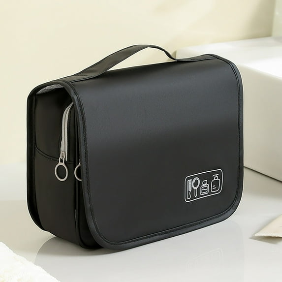 Yorkspred Hanging Toiletries Bag, Large Capacity Travel Storage Bag, Waterproof Fabric, Portable Cosmetic Organizer for Men & Women, Easy Clean Travel Makeup Pouch, Toiletries Airline Essentials