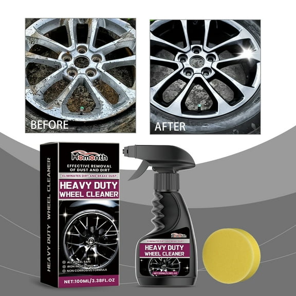 Yorkspred Intense Foam Wheel & Tire Cleaner, High-Foaming Formula for Deep Cleaning, Removes Dirt, Grime & Brake Dust – Safe on All Wheels, 10 Fl Oz