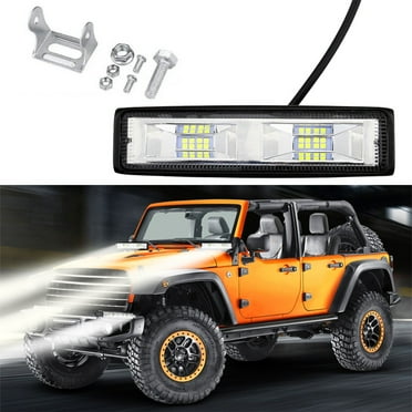 Yorkspred One Line Car Motorcycle LED Work Light Flashing Deals, 16LED Truck Light for Vehicle Lighting, Waterproof LED Light Bar for Cars and Trucks
