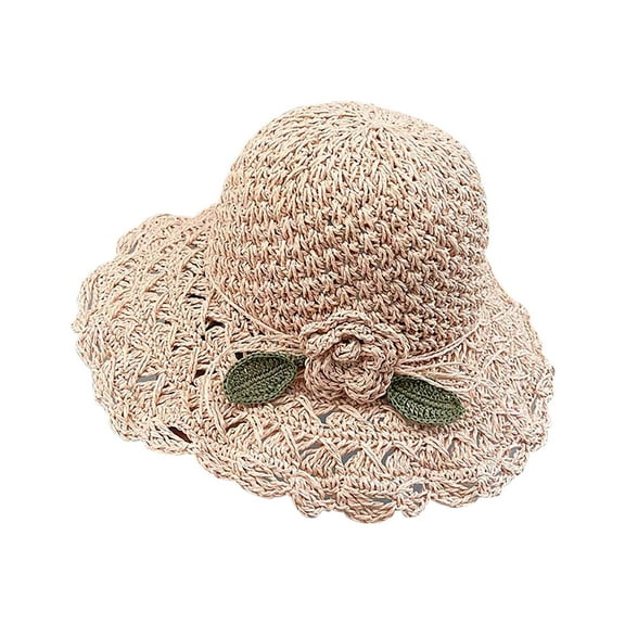 Yorkspred Womens Wide Brim Straw Hat Big Floppy Foldable Roll up Cap Beach Sun Hat, Beach Hat For Women In Spring And Summer Hand-woven Hat