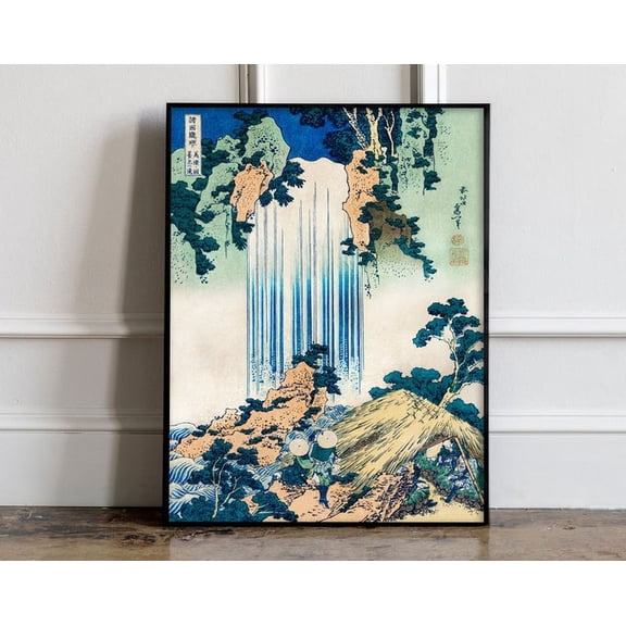 Yoro Waterfall In Mino Province Wall Art Print, Unframed Paper Poster 24x36in