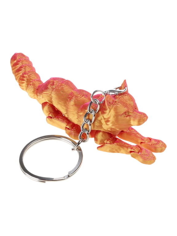 Fashionable Wolf Shaped 3D Keychain Craft from Plastic Materials Portable and Sturdy Convenient for Unique Decoration